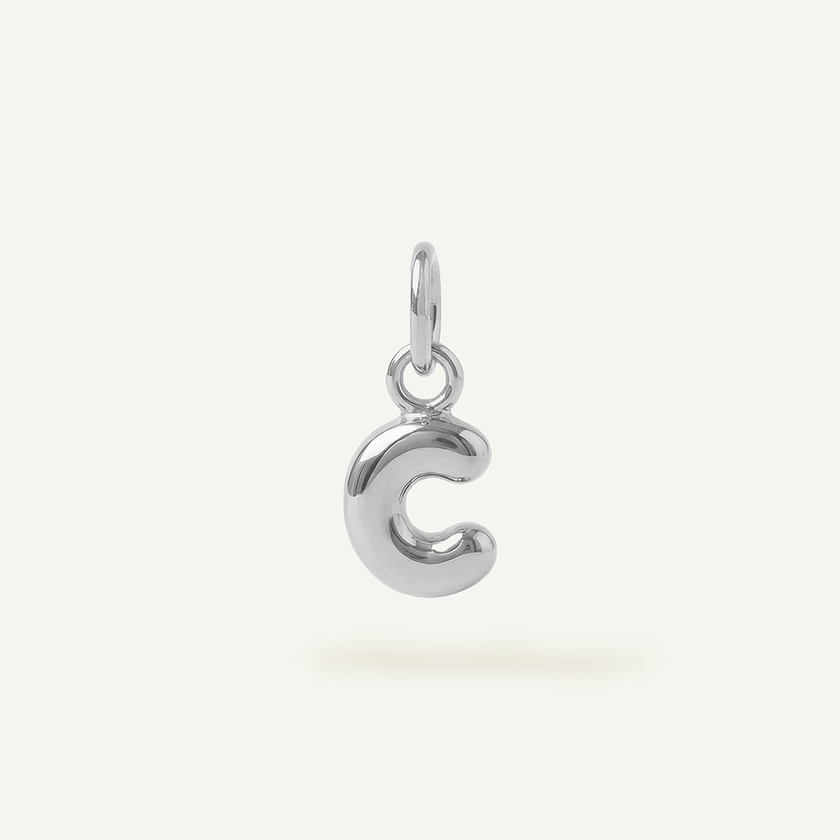 Bubble Monogram Letter Charm