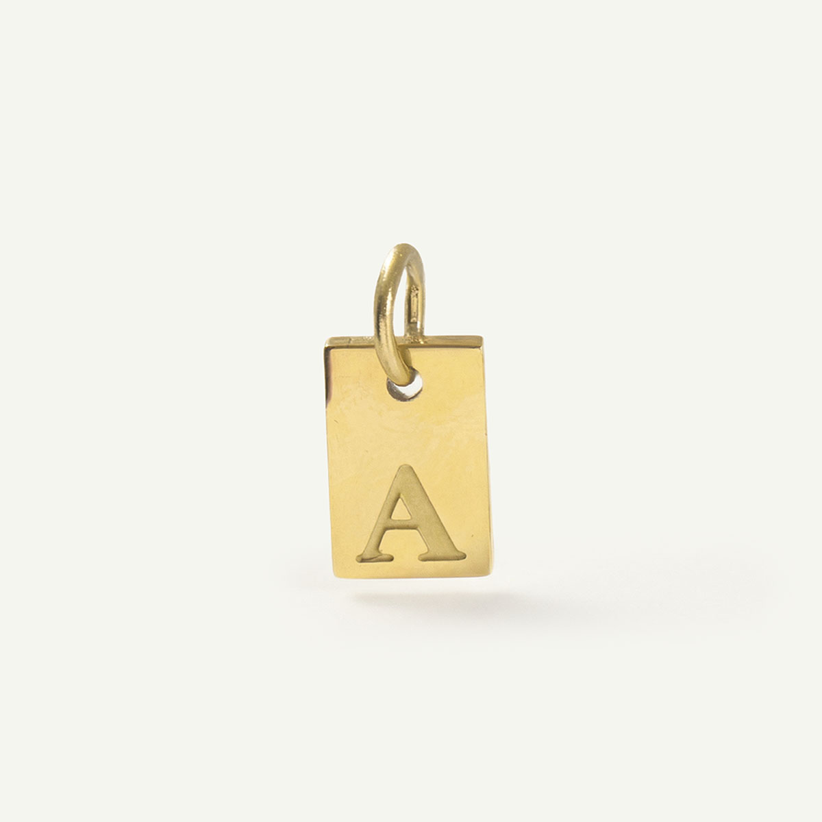 Rectangle Monogram Letter Charm