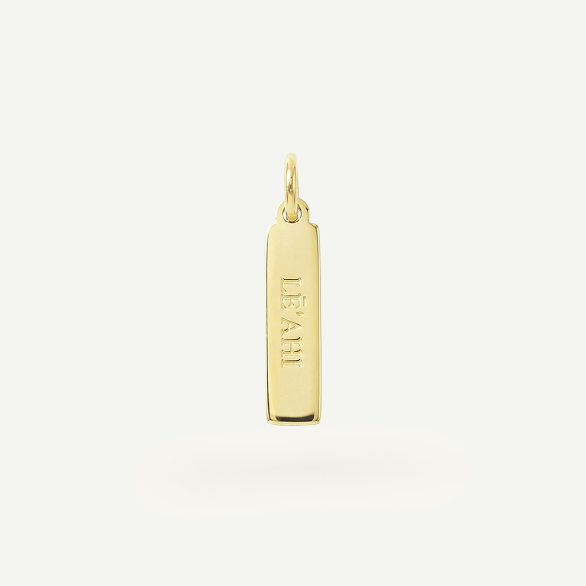 Lē'ahi Rectangle Charm, Gold