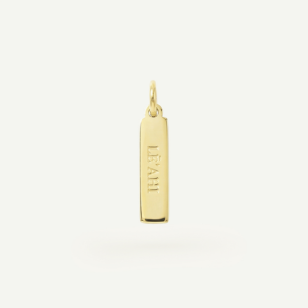 Lē'ahi Rectangle Charm, Gold