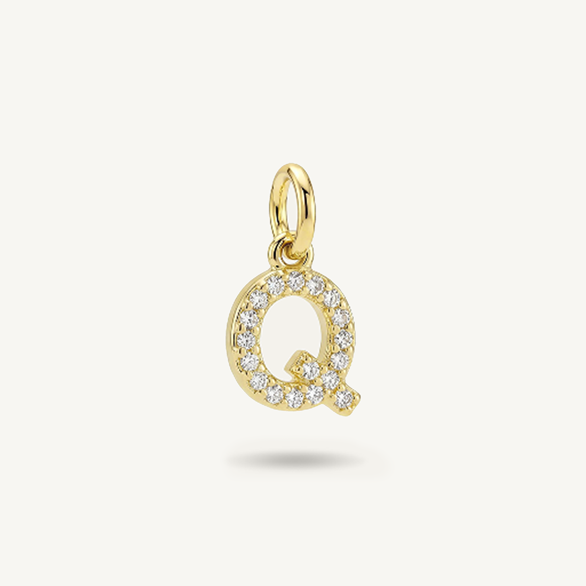 Diamond Monogram Letter Charm