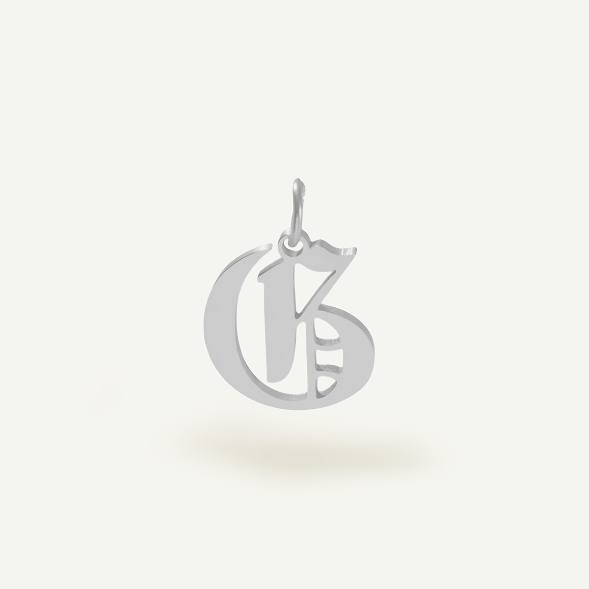 Old English Monogram Charm