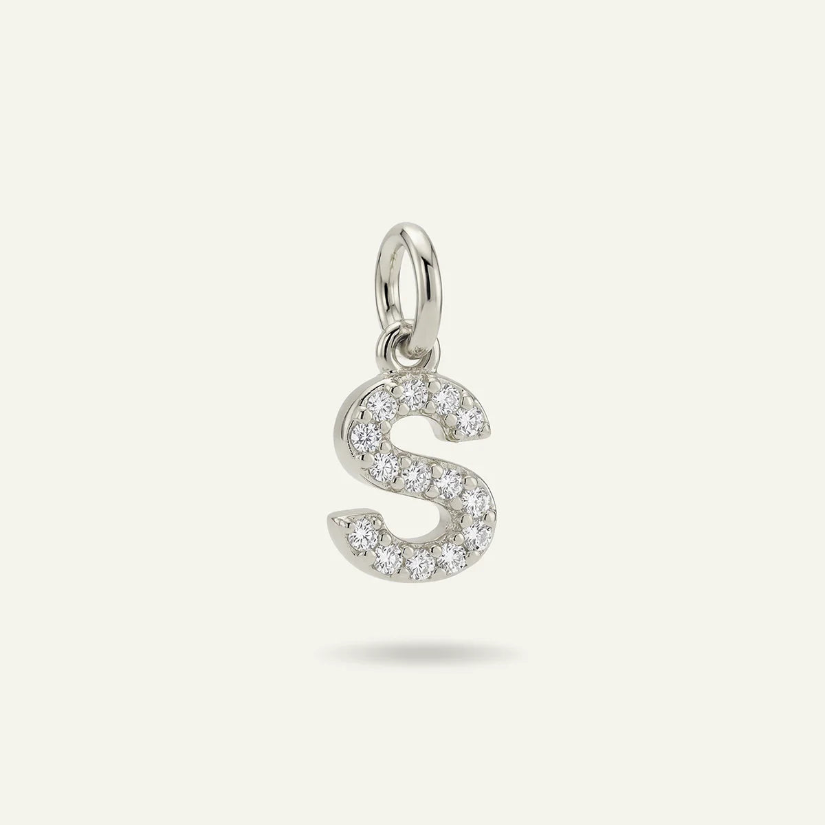 Diamond Monogram Letter Charm