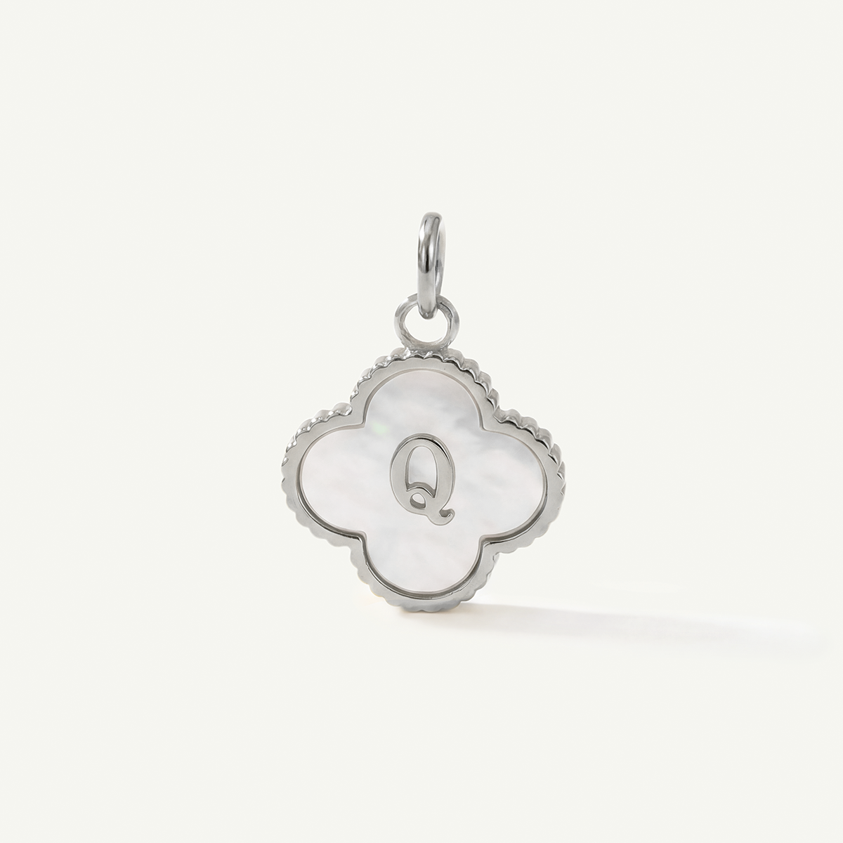 MOP Clove Monogram Letter Charm