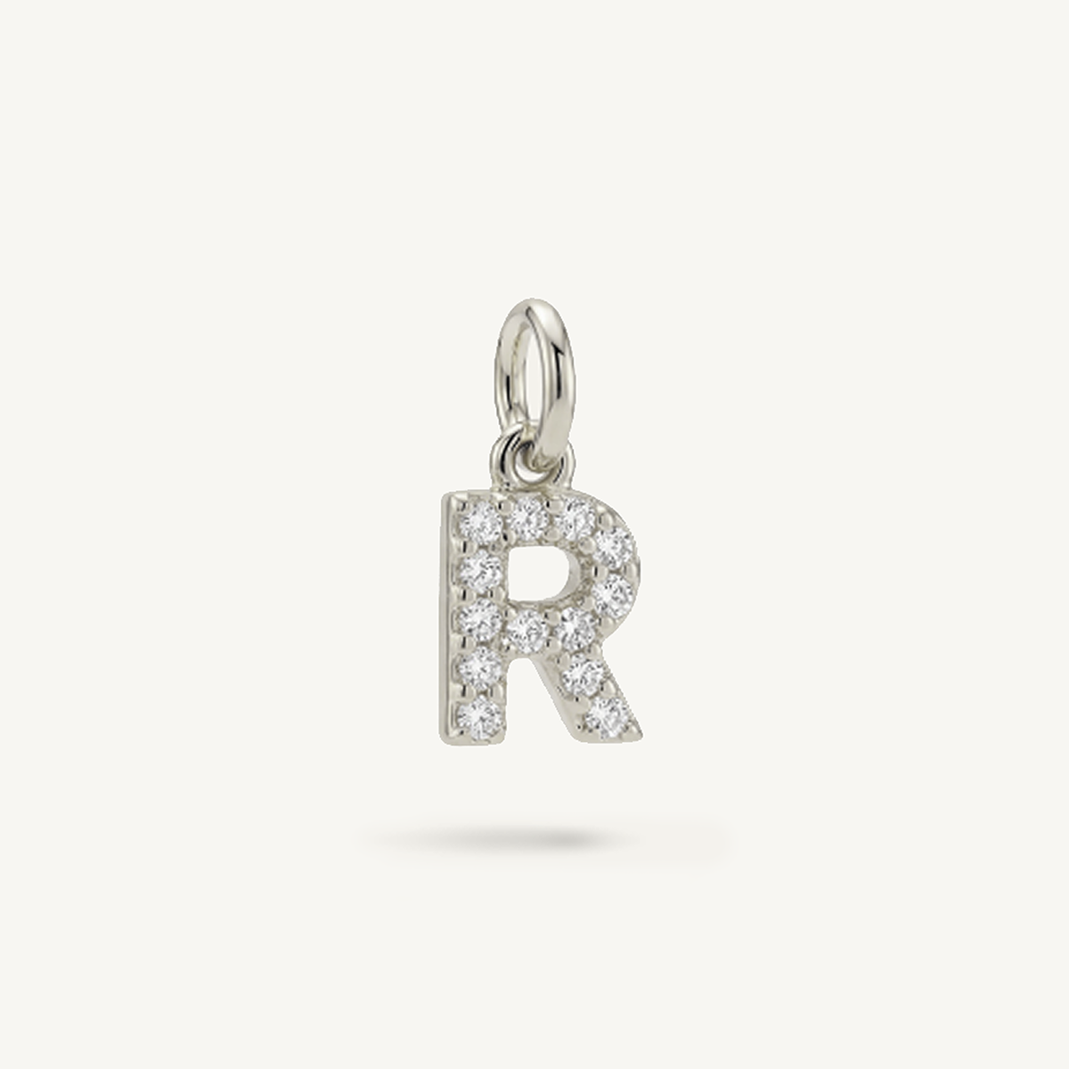 Diamond Monogram Letter Charm