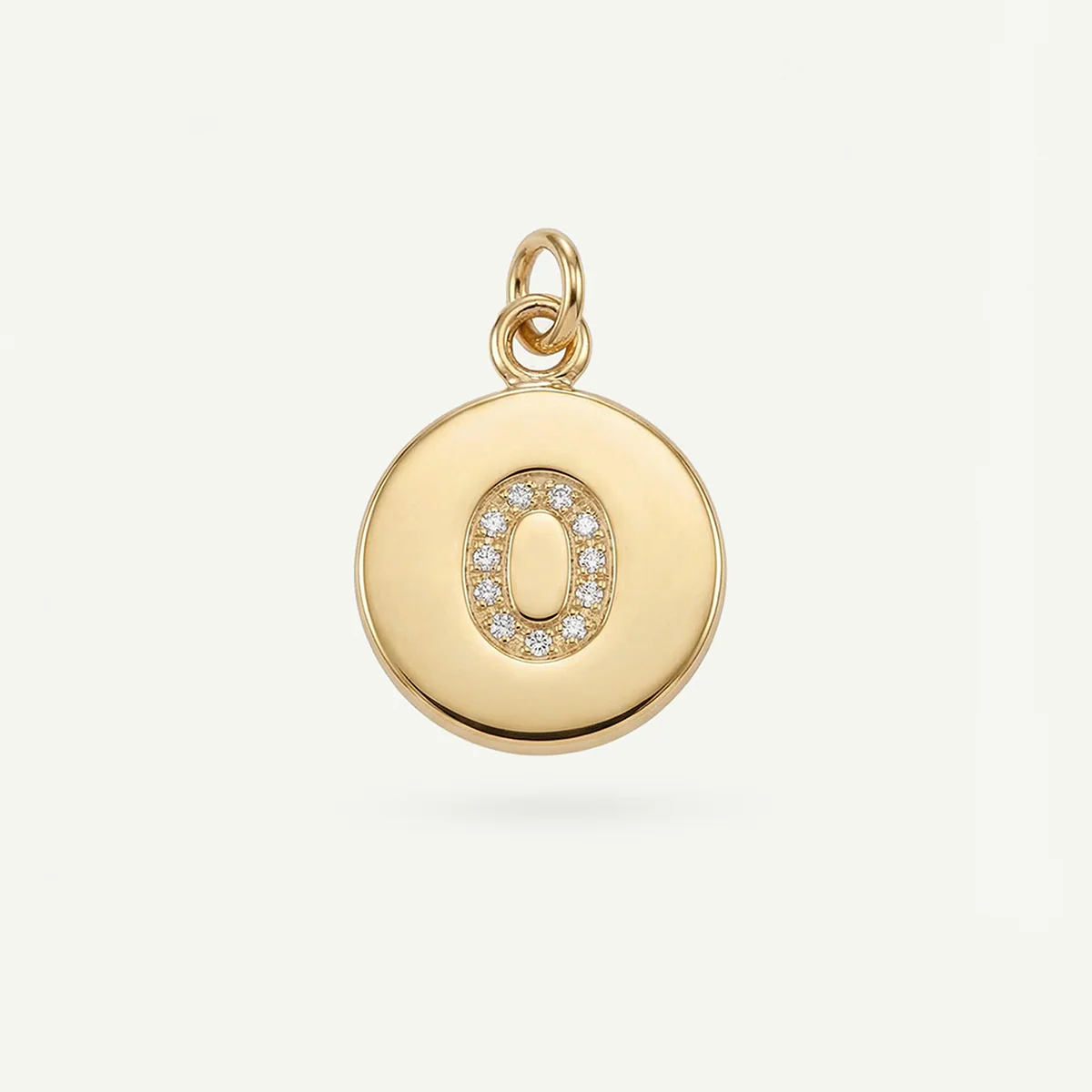 Circle Monogram in Diamond Letter Charm