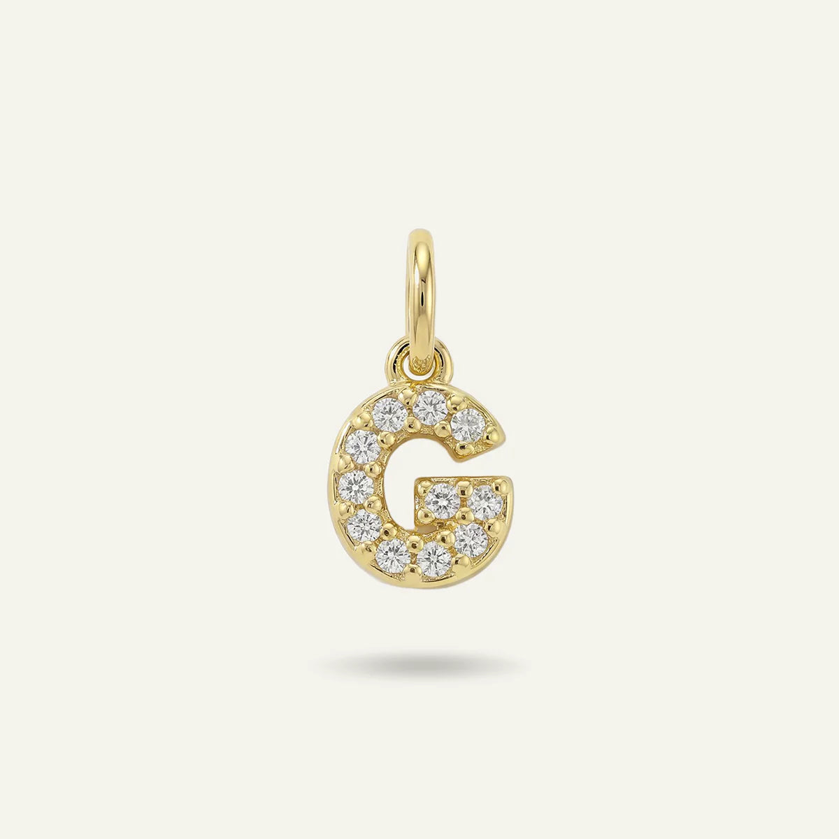 Diamond Monogram Letter Charm