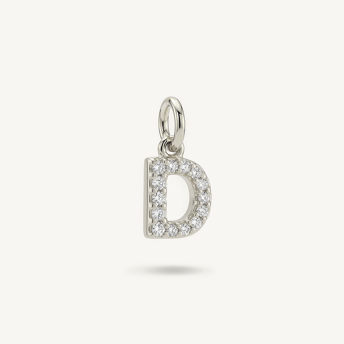 Diamond Monogram Letter Charm