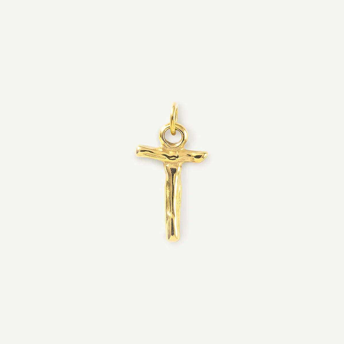 Bamboo Monogram Letter Charm