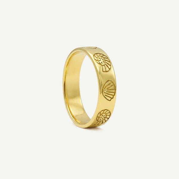 Mixed Shell Imprint Ring