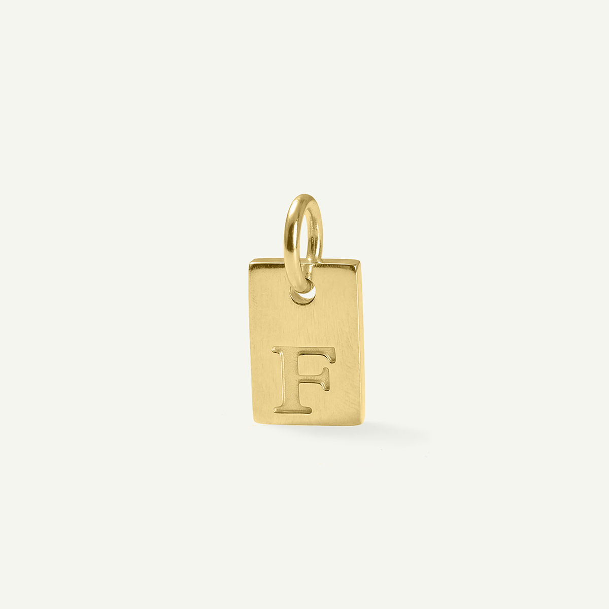 Rectangle Monogram Letter Charm