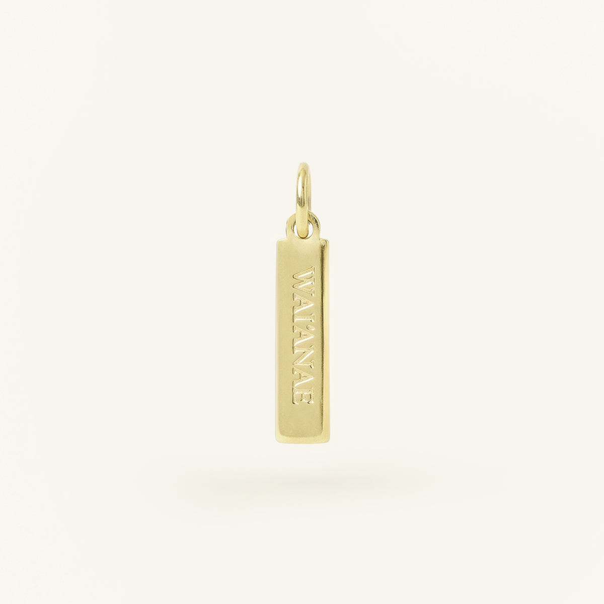 Wai'anae Rectangle Charm, Gold