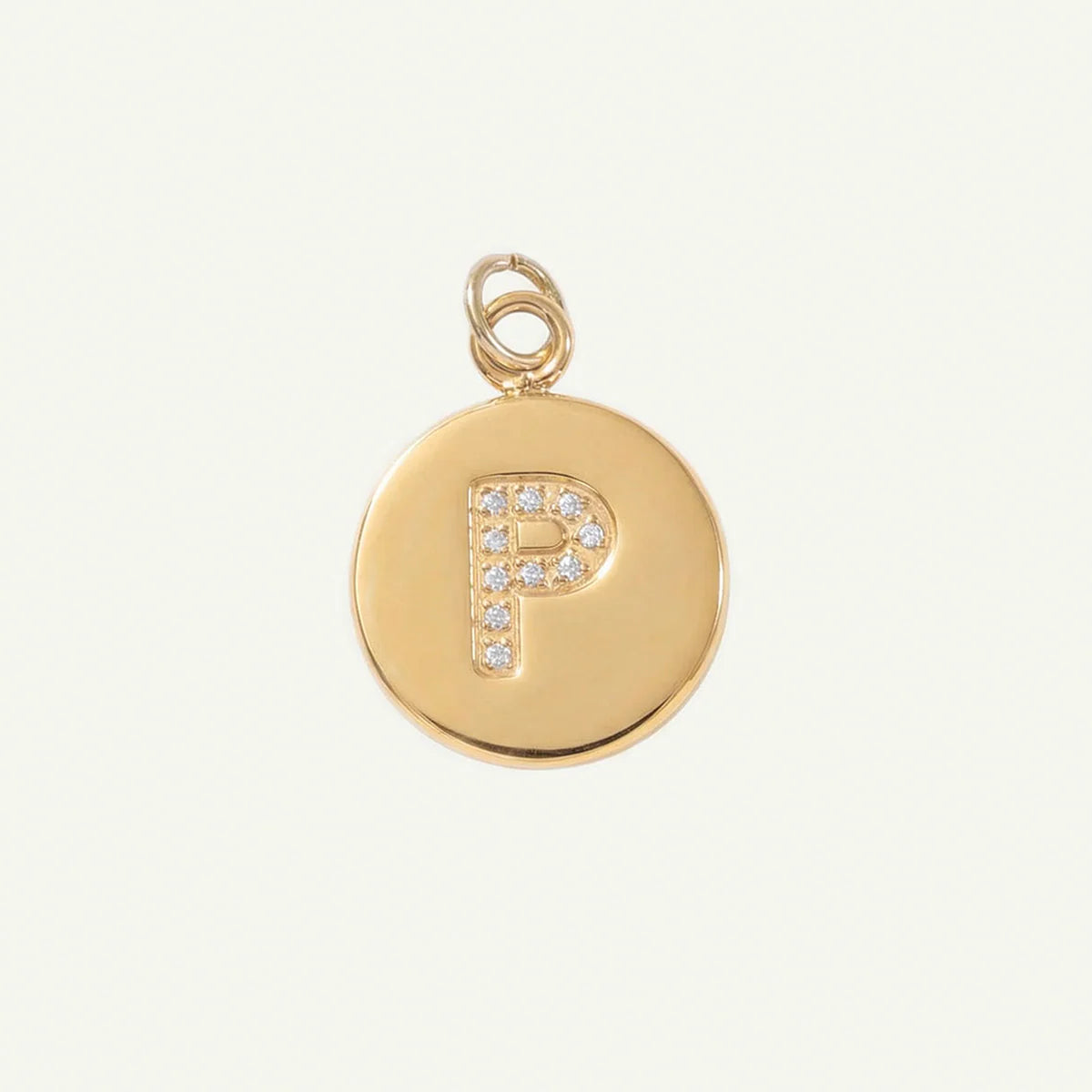 Circle Monogram in Diamond Letter Charm