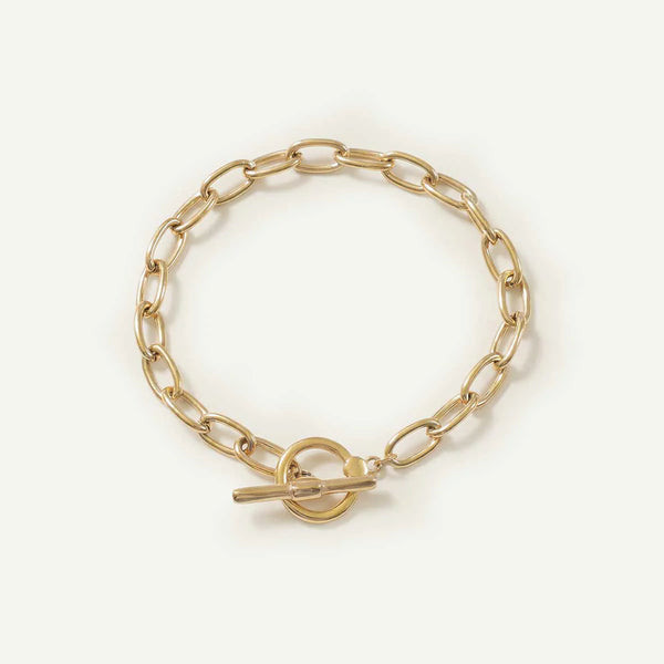 Toggle Clasp and Oval Chain Bracelet