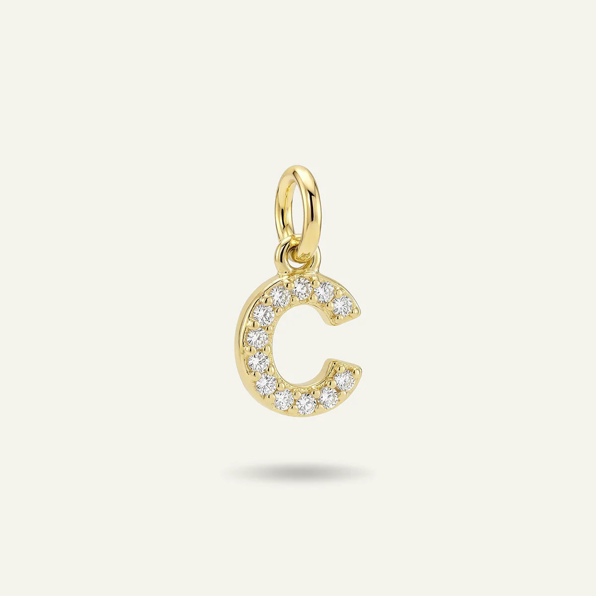 Diamond Monogram Letter Charm