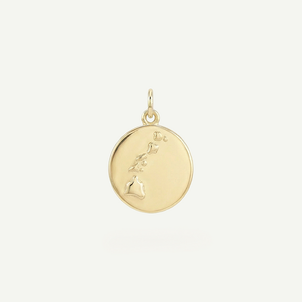 Hawaiian Islands Oval Charm