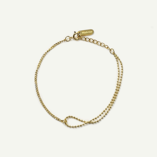 Loop Chain Bracelet, Gold