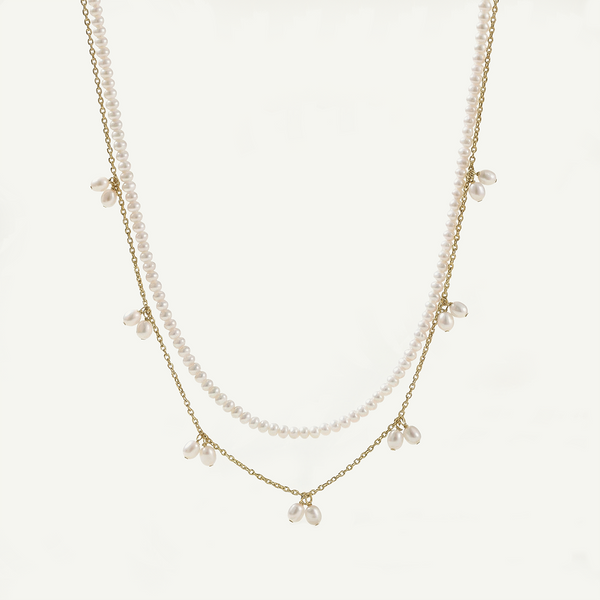 Anuhea Duo Necklace, Gold
