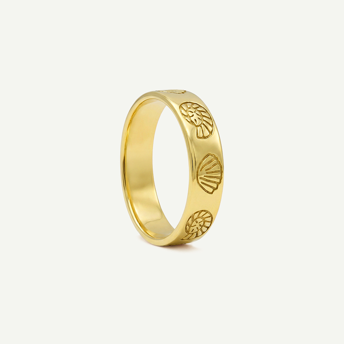 Mixed Shell Imprint Ring