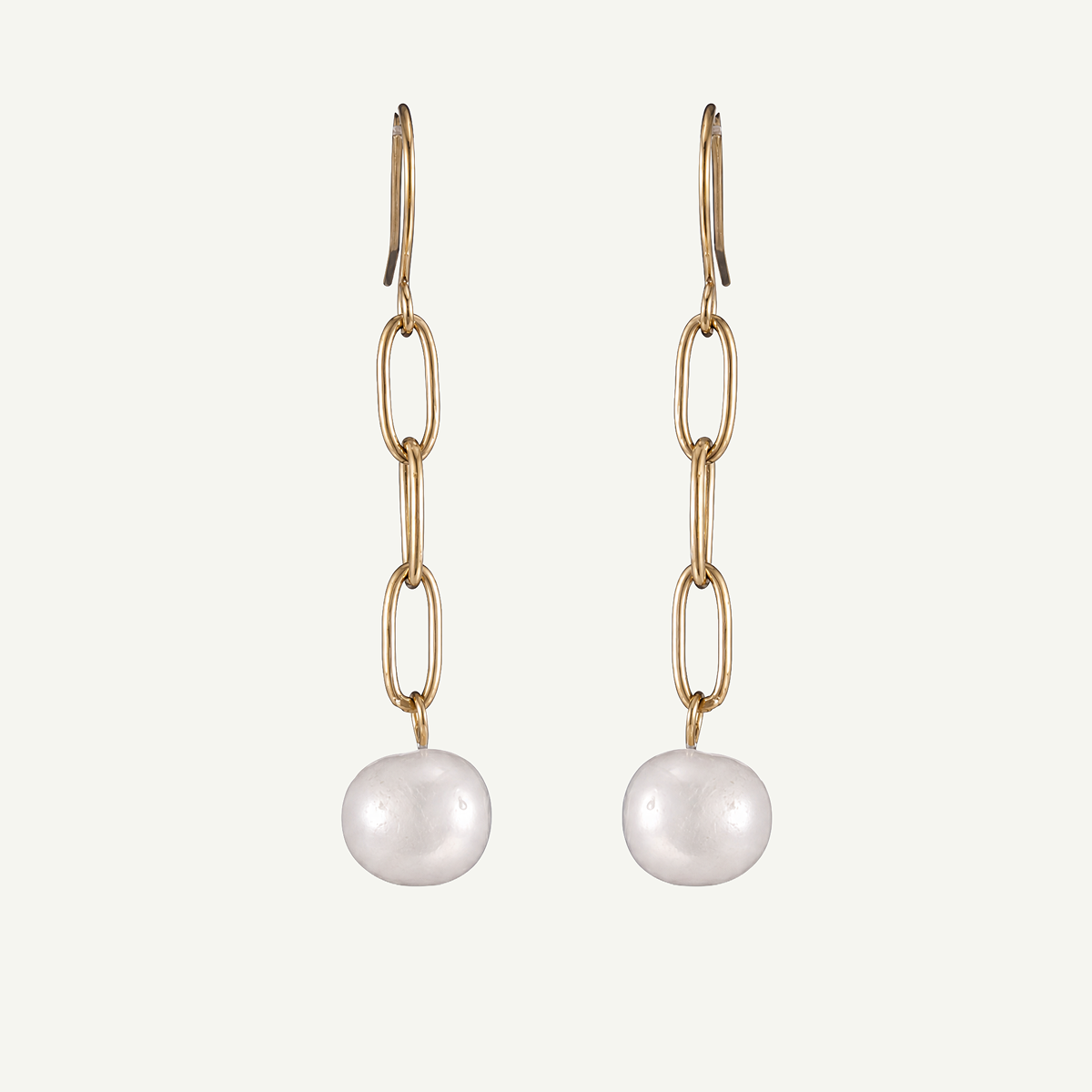 Nara White Pearl Earrings