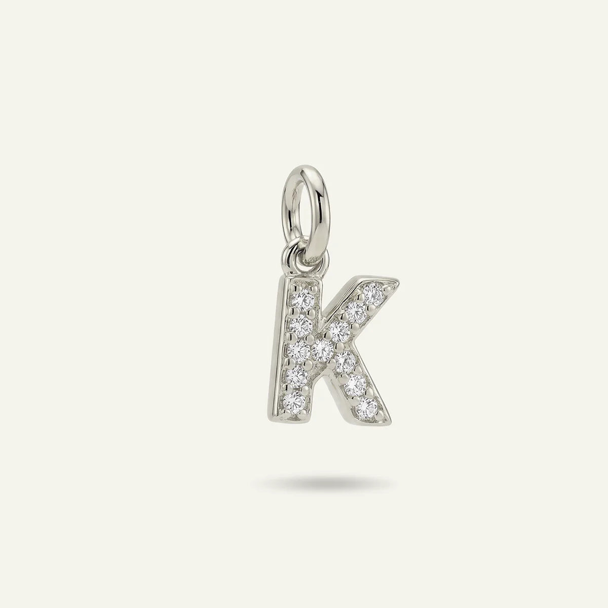 Diamond Monogram Letter Charm