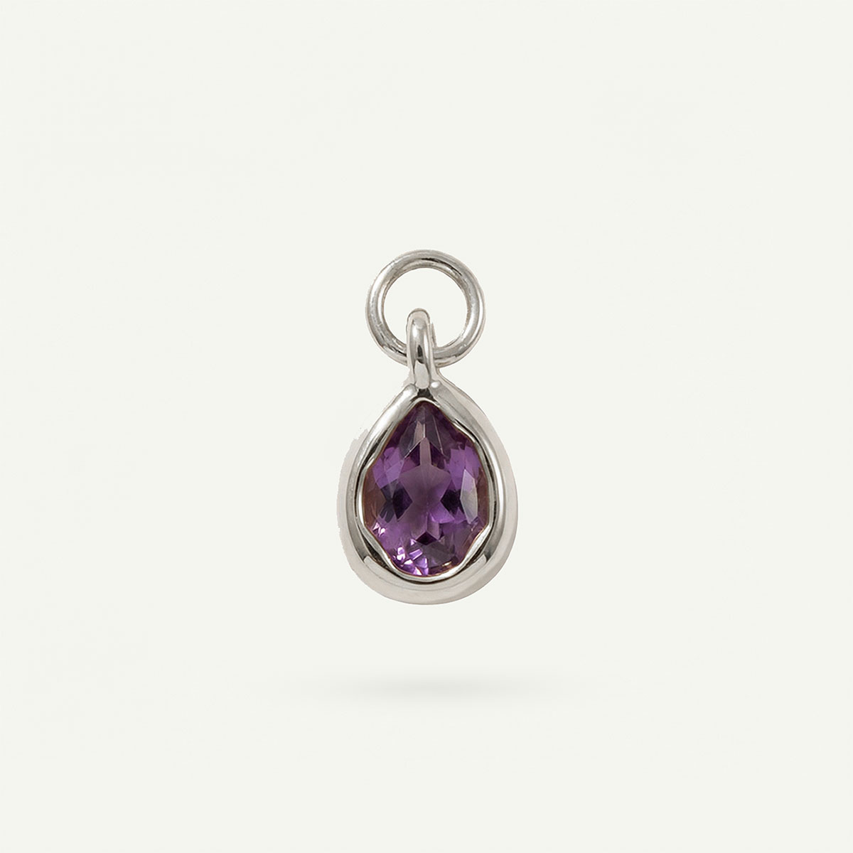 Tear Drop Charm Birthstone