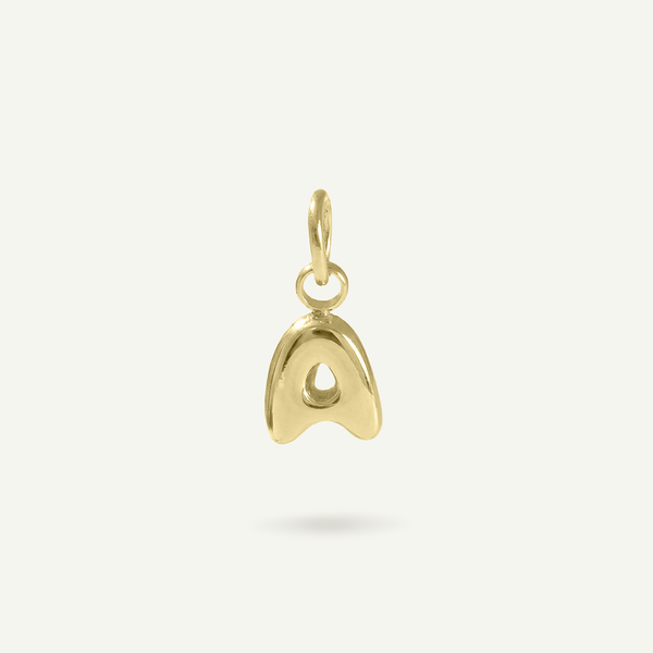 Bubble Monogram Letter Charm