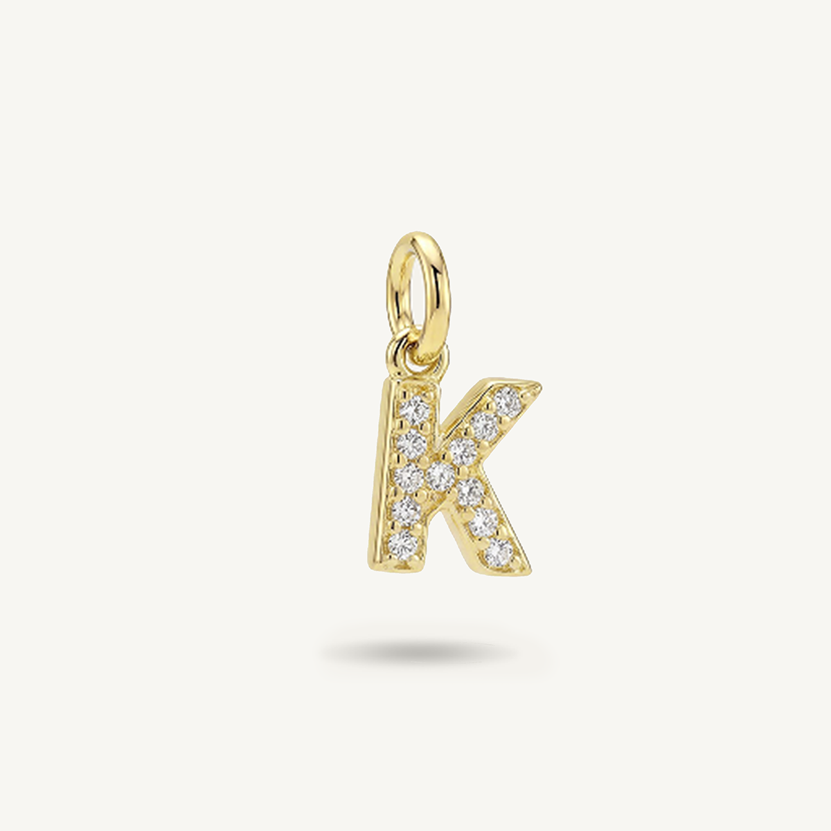 Diamond Monogram Letter Charm
