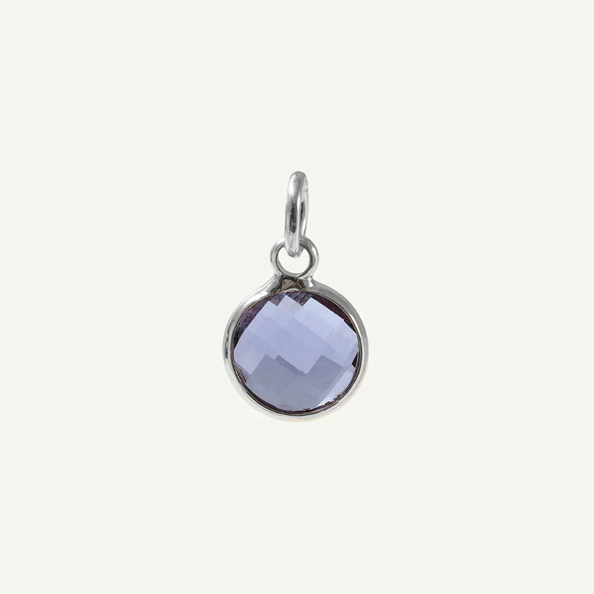 Circle Charm Birthstone