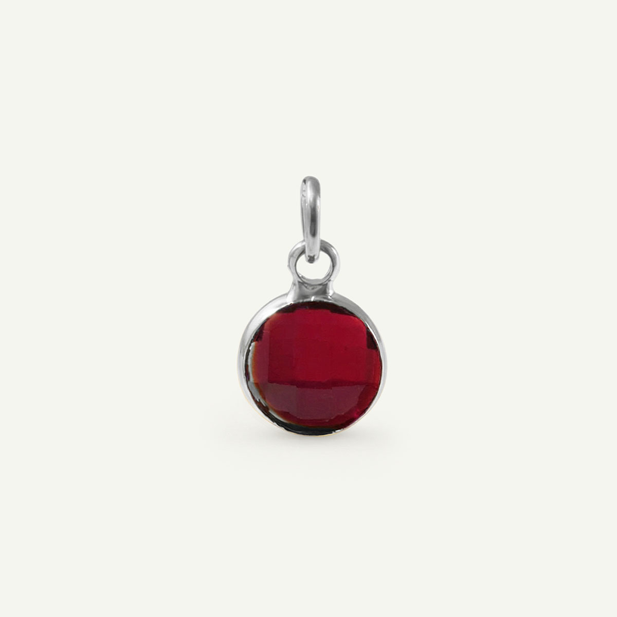 Circle Charm Birthstone