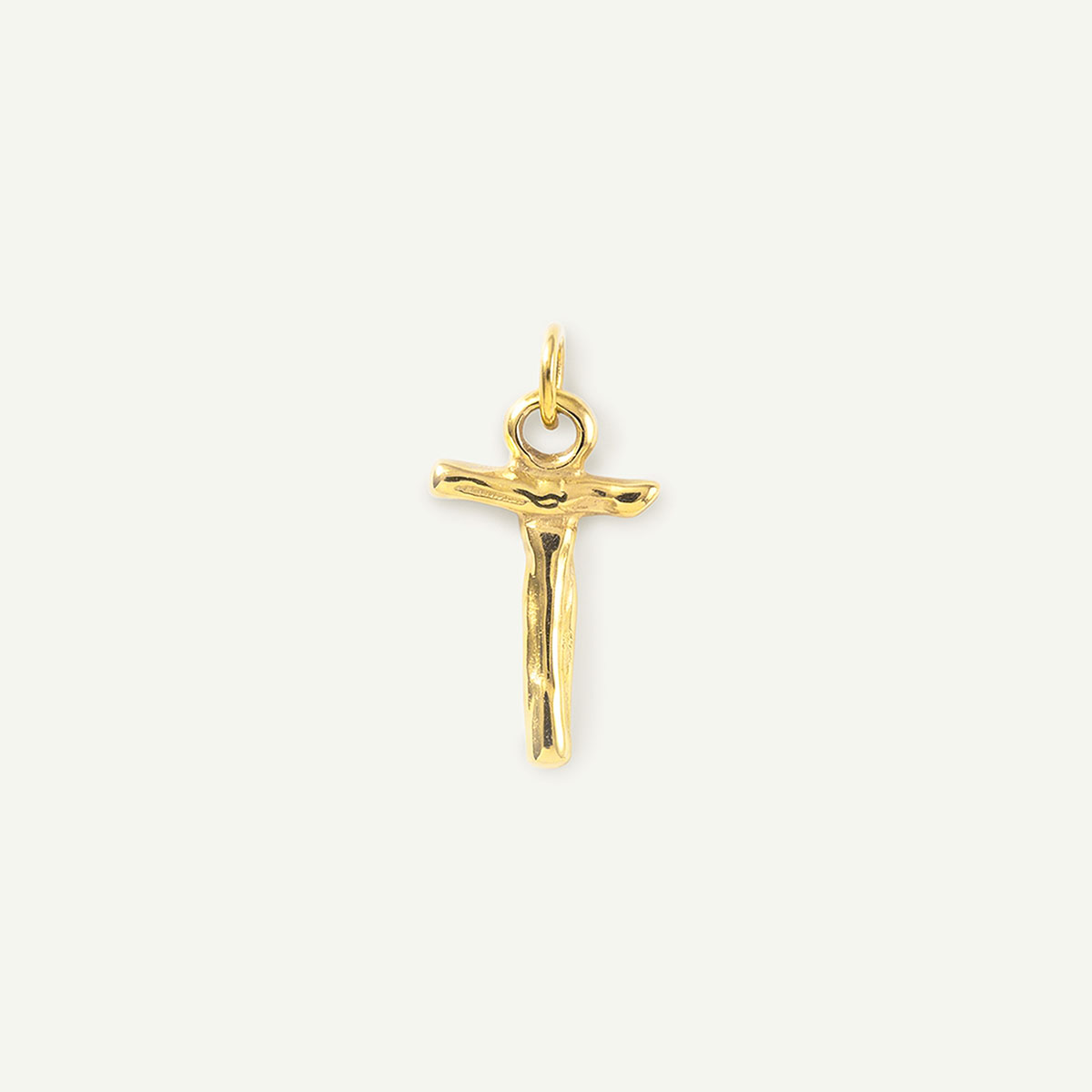 Bamboo Monogram Letter Charm