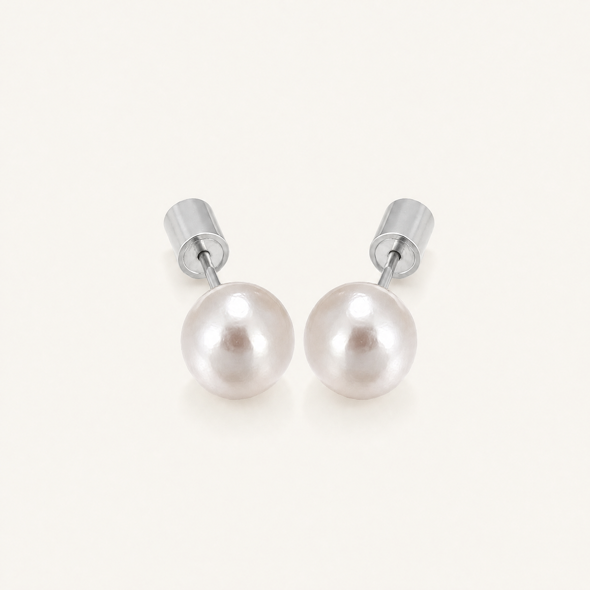 White Pearl Studs