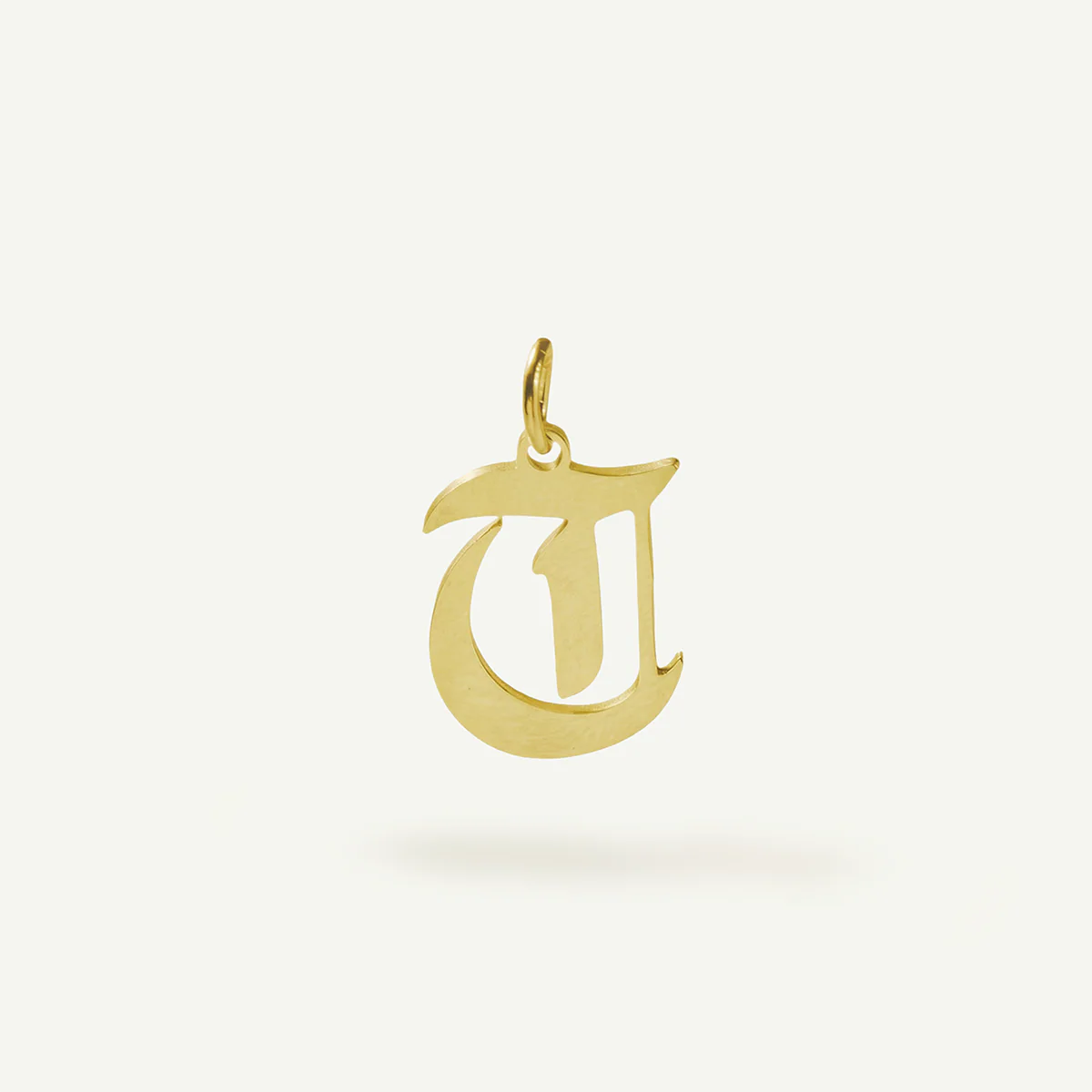 Old English Monogram Charm