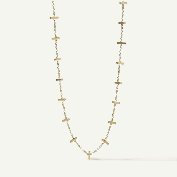 Hina Gold Bar Necklace, Gold