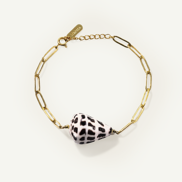 Hebrew Shell Bracelet, Gold