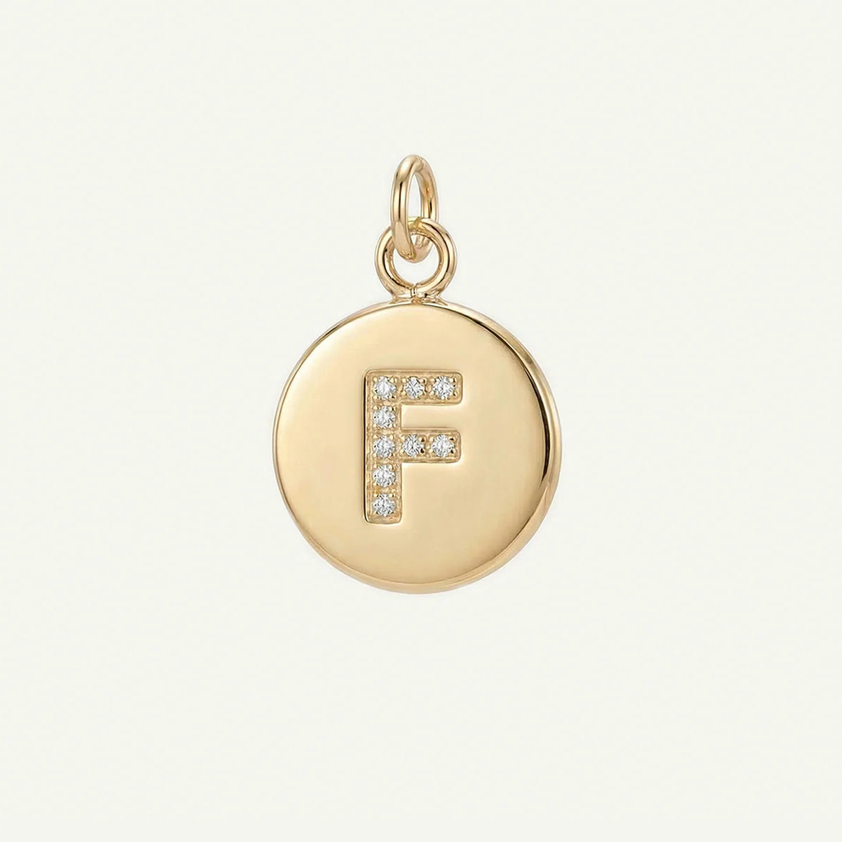 Circle Monogram in Diamond Letter Charm