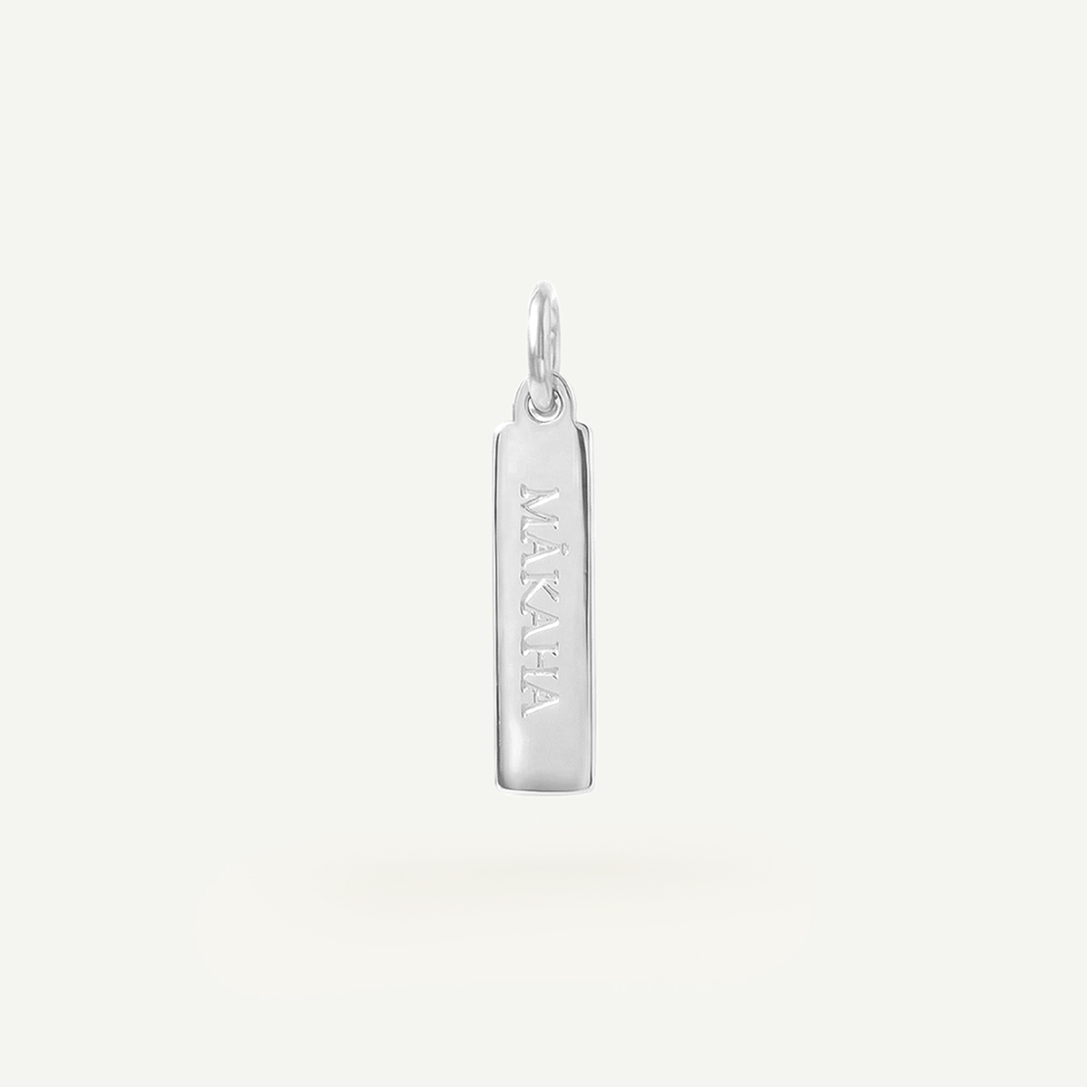 Makaha Rectangle Charm Silver