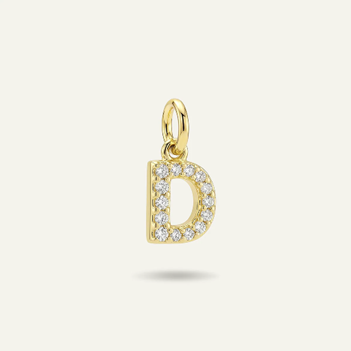 Diamond Monogram Letter Charm
