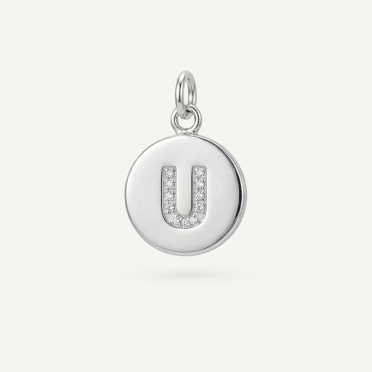 Circle Monogram in Diamond Letter Charm