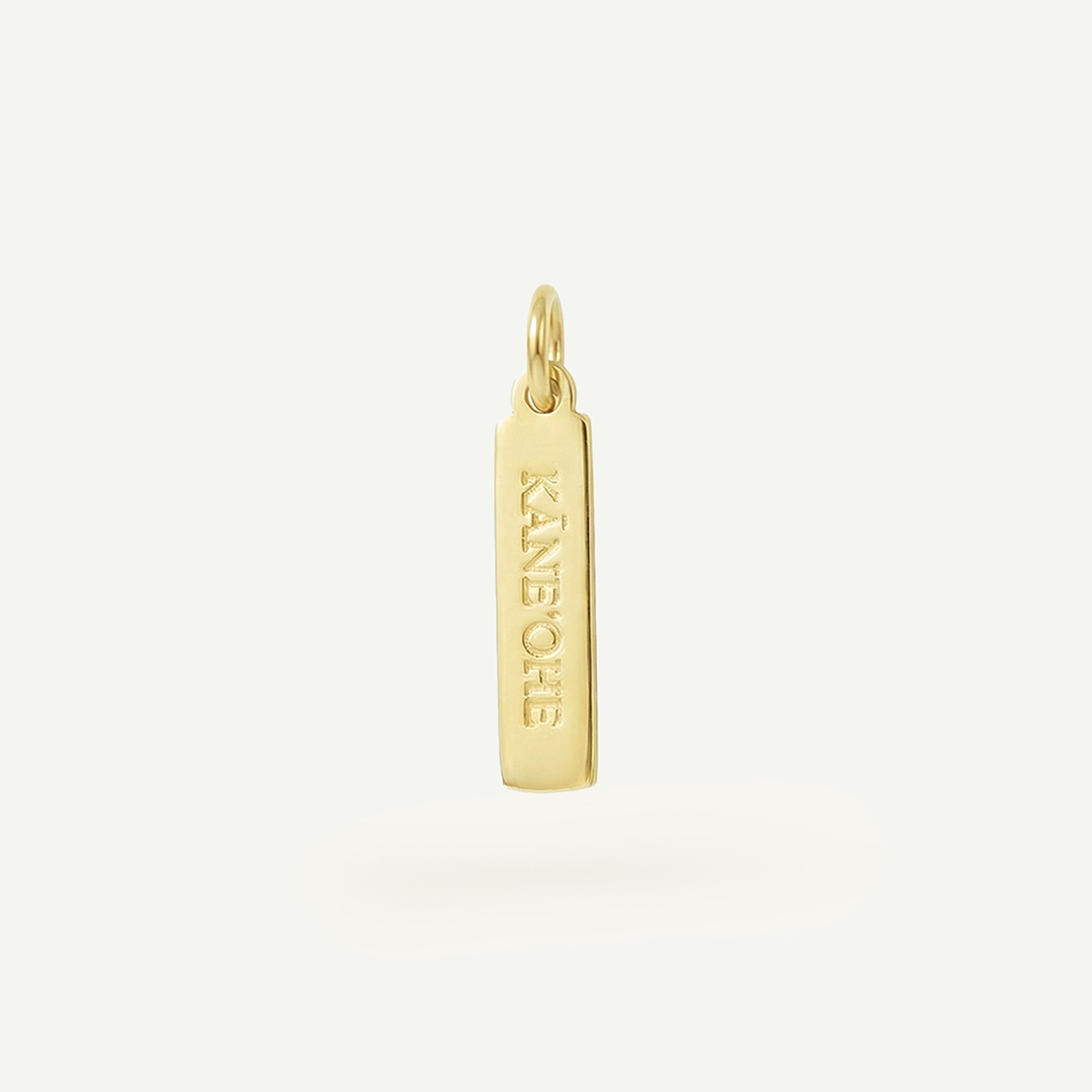 Kaneohe Rectangle Charm Gold