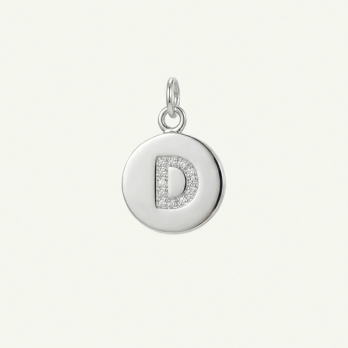 Circle Monogram in Diamond Letter Charm