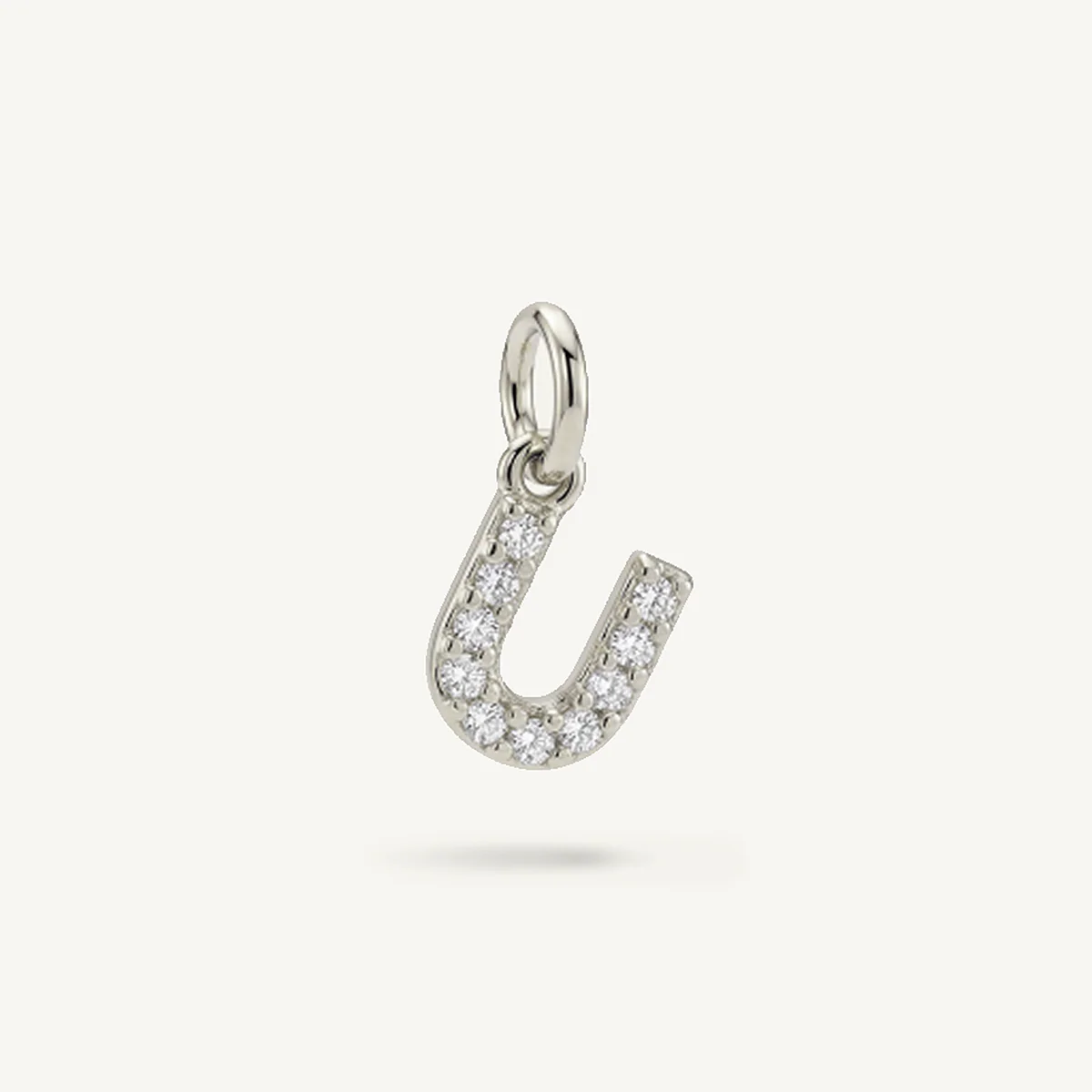 Diamond Monogram Letter Charm