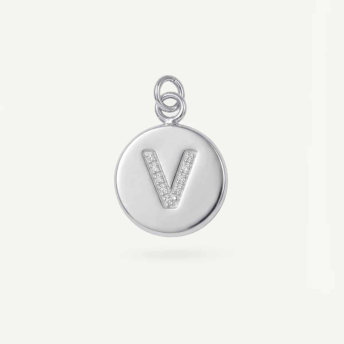 Circle Monogram in Diamond Letter Charm