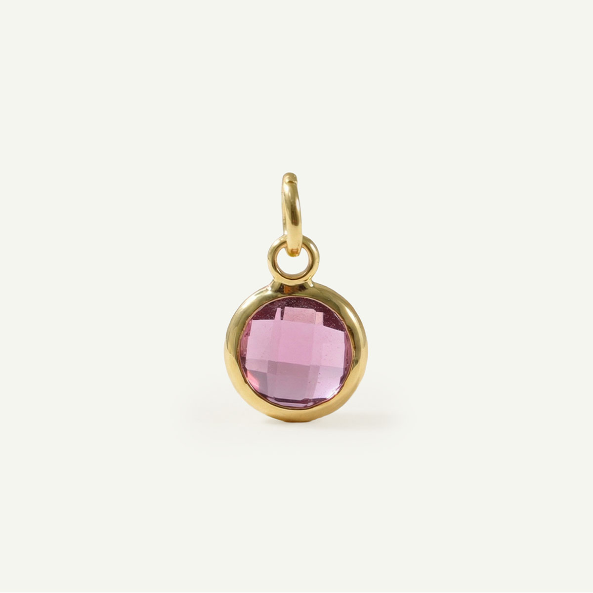 Circle Charm Birthstone