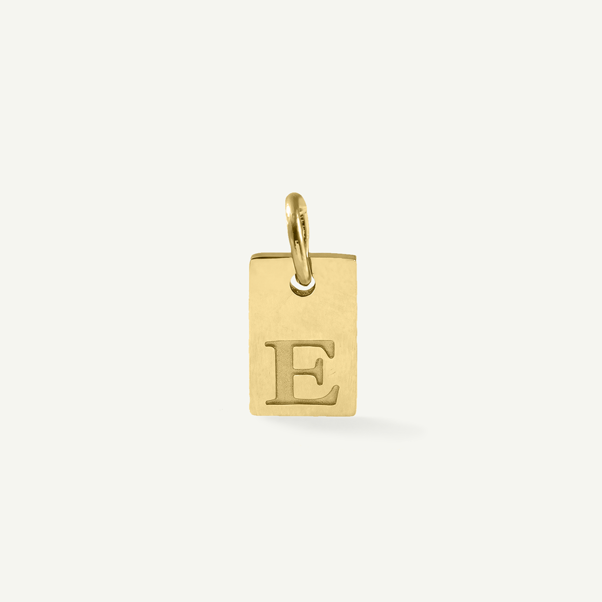 Rectangle Monogram Letter Charm