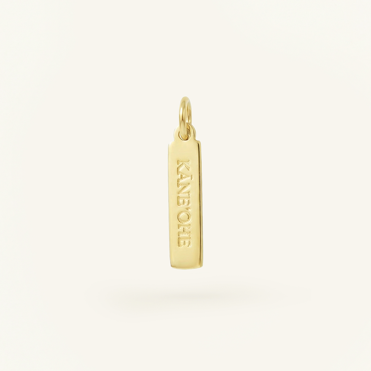 Kaneohe Rectangle Charm Gold