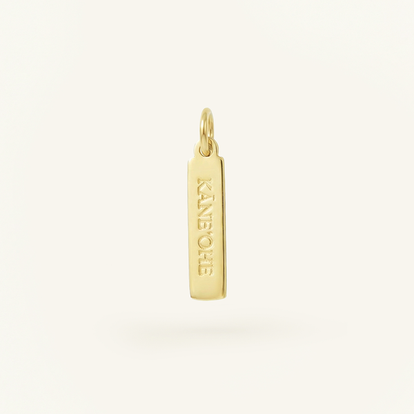 Kaneohe Rectangle Charm Gold