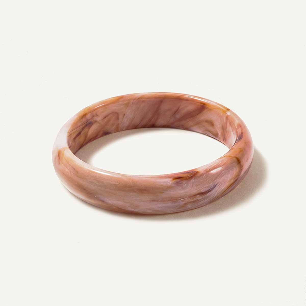Medium Orange Creame Resin Bangle
