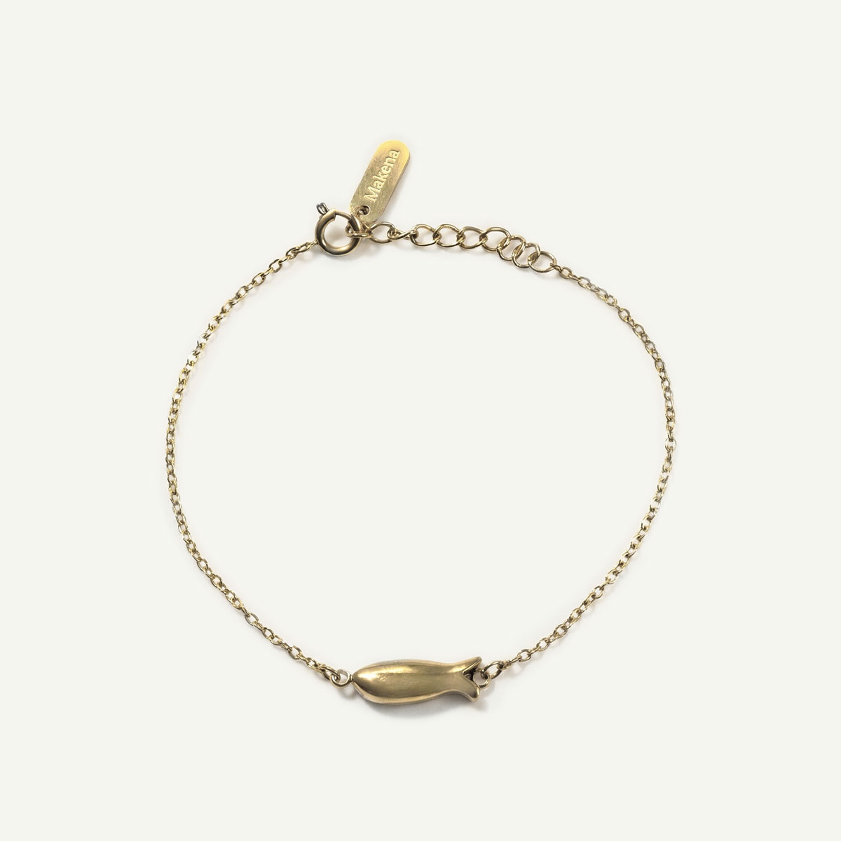 Fish Chain Bracelet, Gold