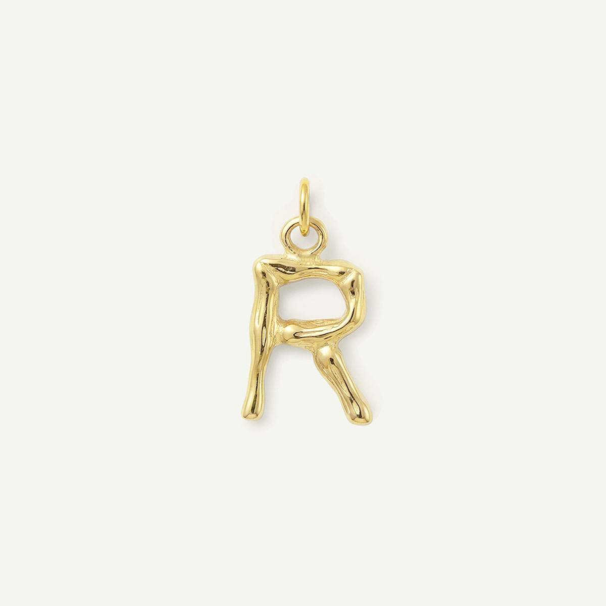 Bamboo Monogram Letter Charm